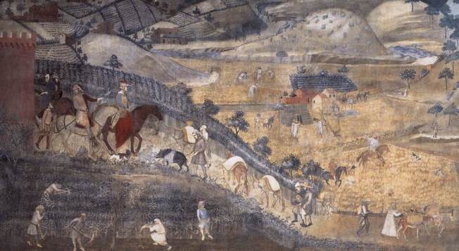 Ambrogio Lorenzetti Effetti del Buon Governo in campagna(1338-1339)
